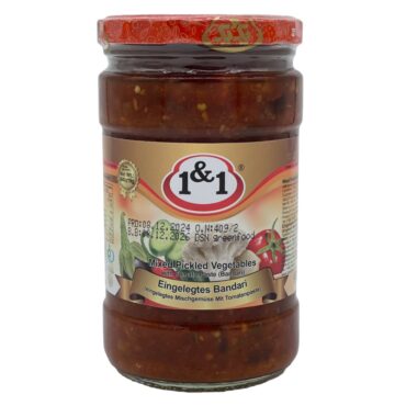 1&1 Mixed Pickled Vegetables with Tomato Paste (Bandari) – 640 g