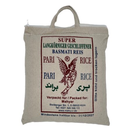 Pari Rice – Super Langkörniger Basmati Reis, 5 kg (پری رایس برنج باسماتی دانه بلند)