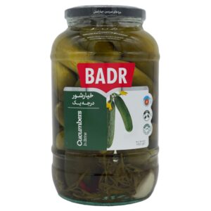 BADR – Eingelegte Gurken (1. Wahl) in Salzlake, 1450 g (خیارشور درجه یک)