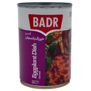 Badr – Eggplant Dish Canned (کنسرو خوراک بادمجان بدر)